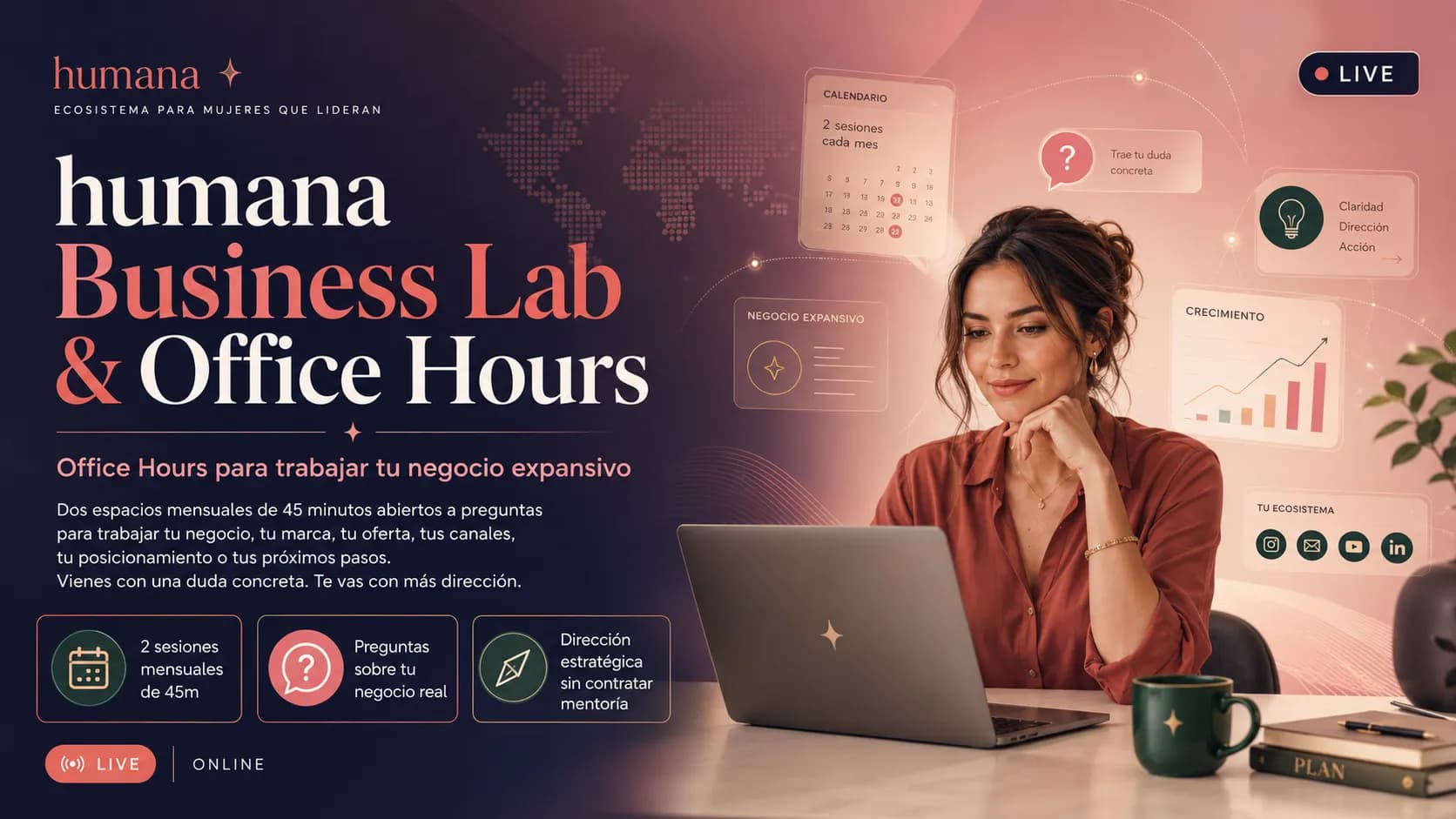 Mujer profesional trabajando con su laptop en su negocio 