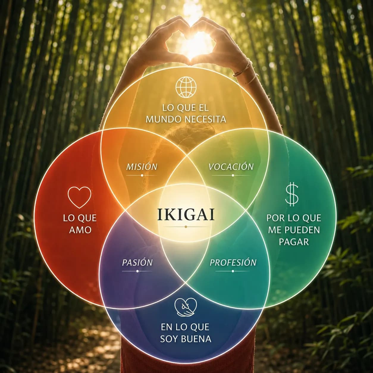 Mujer alineada a su Ikigai